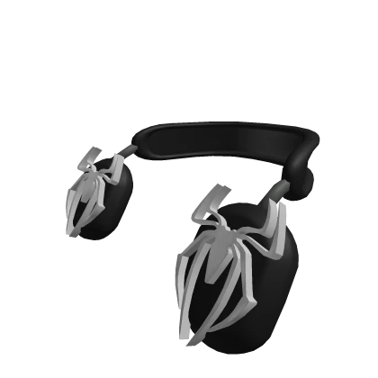 Casual White Spider Headphones (BLACK)