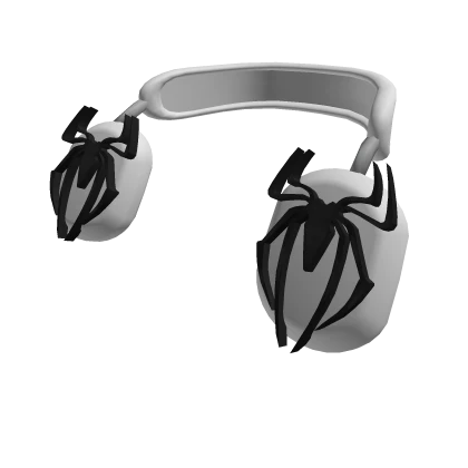 Casual Black Spider Headphones 