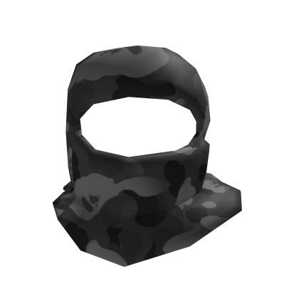 Black Camo Shiesty Ski Mask 