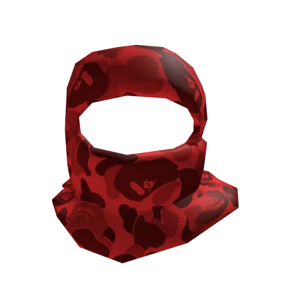 Red Camo Shiesty Ski Mask 