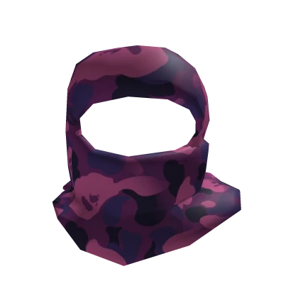 Purple Camo Shiesty Ski Mask 