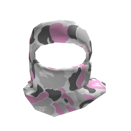 White & Pink Camo Shiesty Ski Mask