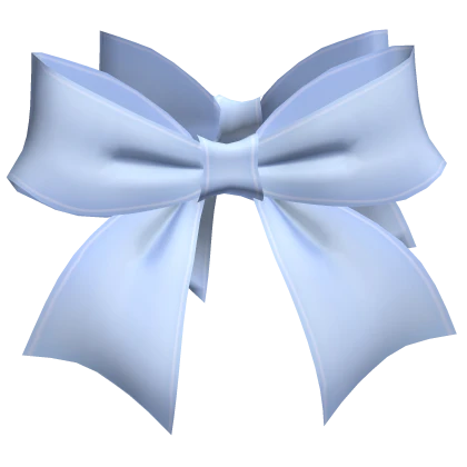 Pastel Blue Stylish Cute Side Hair Bow Ribbons