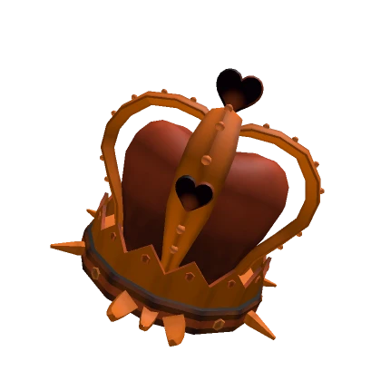 Halloween Orange Spiky Y2K Heart Crown