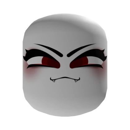 Silly Vampire Girl Face [Institutional White]