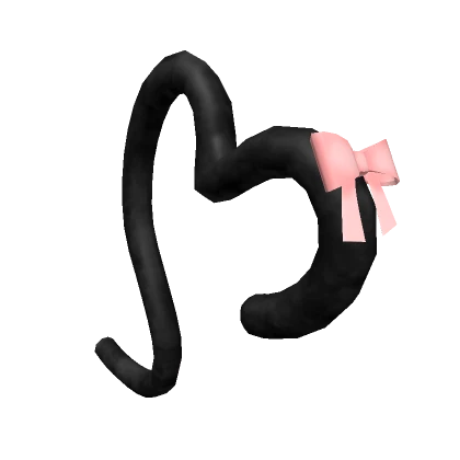 ɞ | kawaii heart cat tail (black)