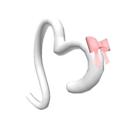 ɞ | kawaii heart cat tail (white)