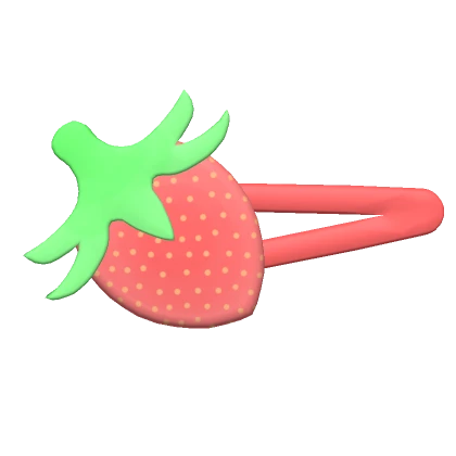  Red Strawberry Hair Clip