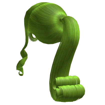 Olive Curly Ponytail