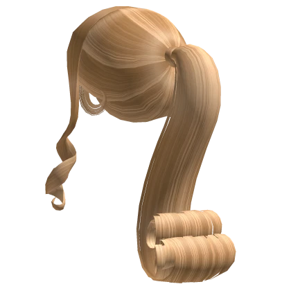 Cappuccino Highlights - Curly Ponytail