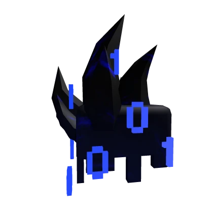 Corrupted Blue Spike Pauldron Right