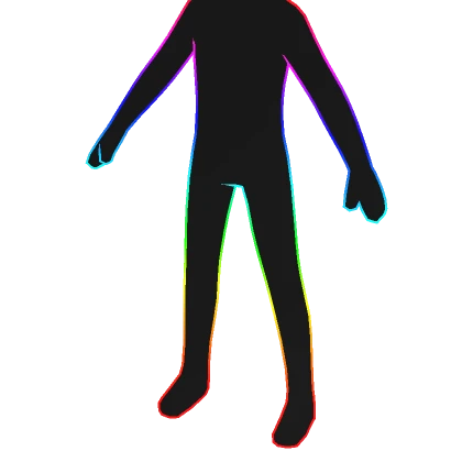 Void Rainbow Avatar Highlights Outline