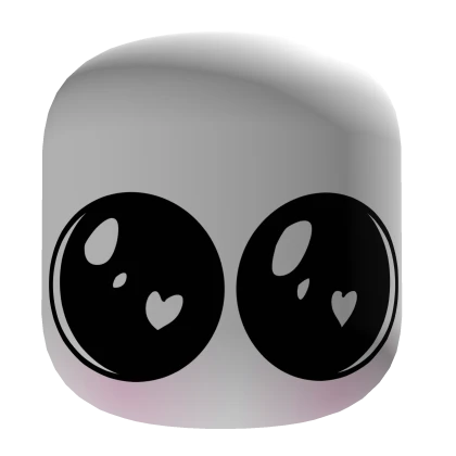 Cute Doodled Puppy-Eyes Chibi Face