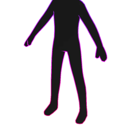 Void Gradient Avatar Highlights Outline in Purple