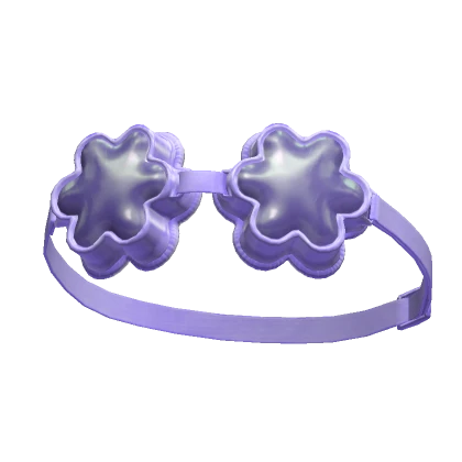 Purple Flower Goggles