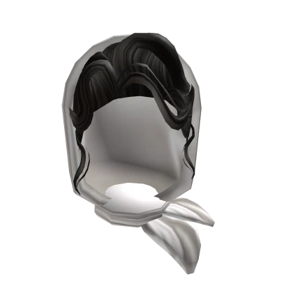 60's Headscarf in Black