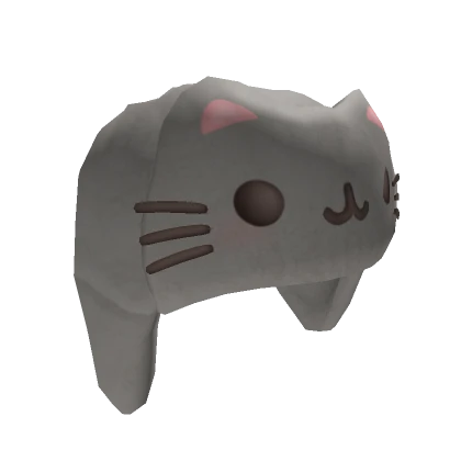 Kawaii Cat Grey Ushanka