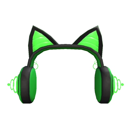 Green Cat Headphones