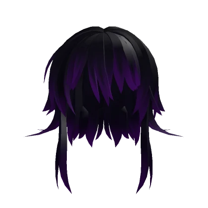 Black and Purple Anime Hair