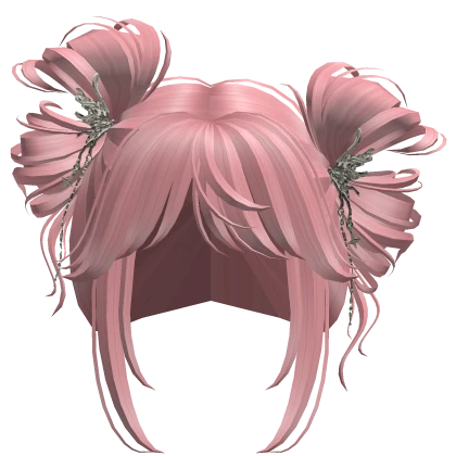 Strawberry Pink Hair Buns