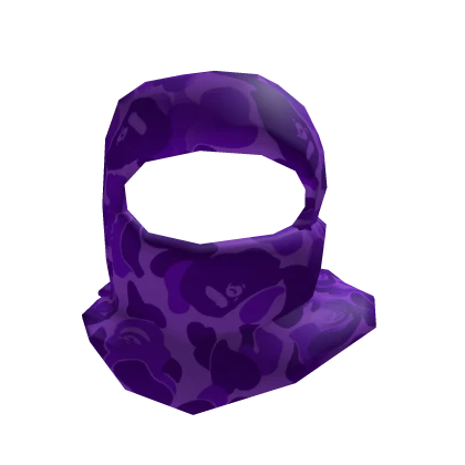 Purple Camo Shiesty Mask