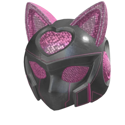 Tech Kitty Mask - Sparkly Baby Pink [PBR]