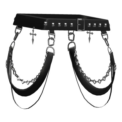 3.0 Waist Straps Suspender Techwear Belt Spike Emo