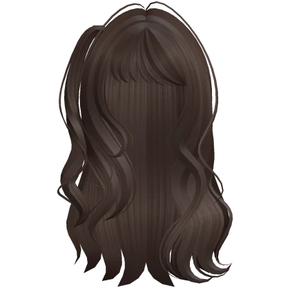 long half side pigtails shoujo hairstyle brown