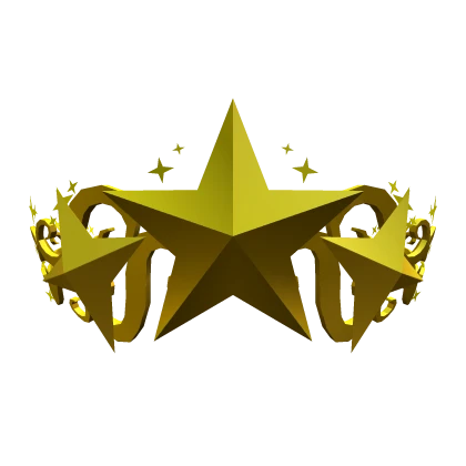 Gold Star Tiara Crown