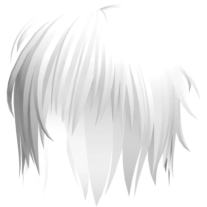 White Scene Emo Messy Hair