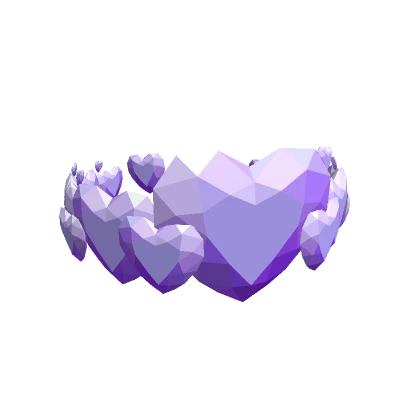 Amethyst Heart Crown