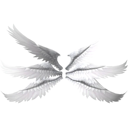 divine white angel wings