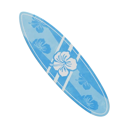 Blue Hibiscus Surfboard 🌺