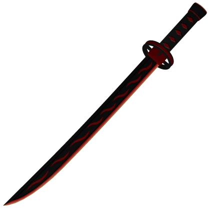 Crimson Flowing Katana