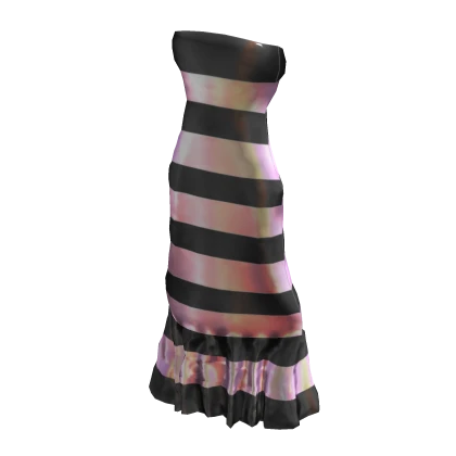 Fabulous Reflective Dress in Black and Pink
