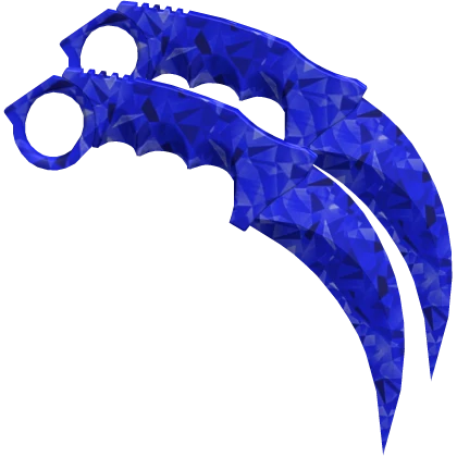 Dual Karambits - Blue Sparkle Time
