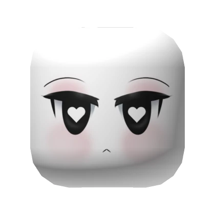 Cute Blush Heart Eyes Mask