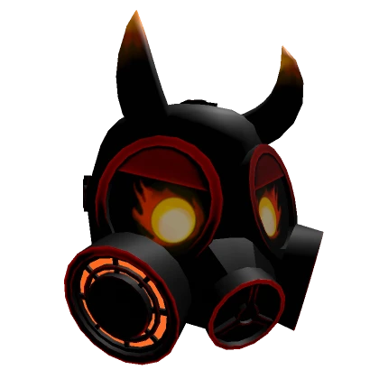 Red Flame Gas Mask of Insanity