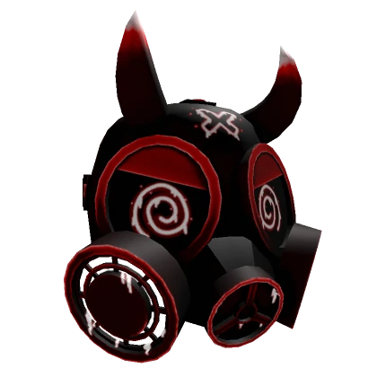 Red Horned Gas Mask of Insanity