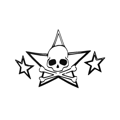 3.0 Star Skull Shoulder Tattoo