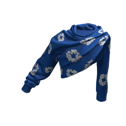 Blue Denim Tears Raised Hoodie
