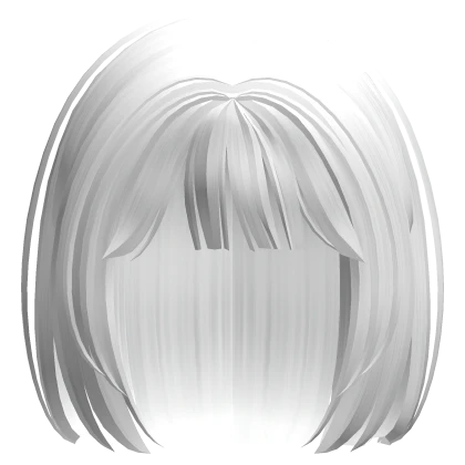 White Hime Short Straight Hair Cut