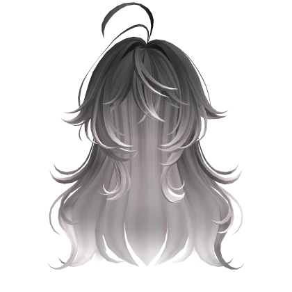 Black Ombre Cute Anime Girl Hair