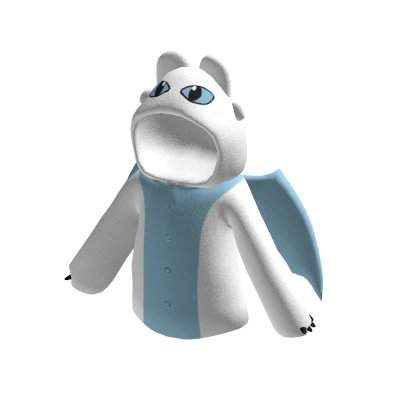 White Toothless Dragon Hoodie