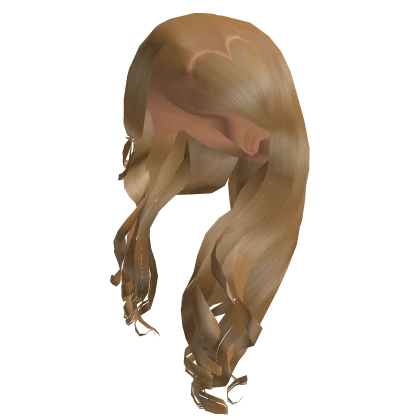Wavy Side Part W/ Heart Design [Blonde]