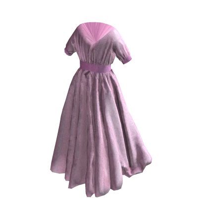 Cottage Core Dress in Baby Pink