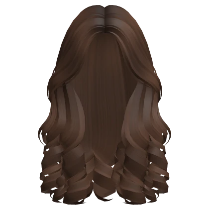 Preppy Parted Soft Curly Girl Hair(Chestnut Brown)