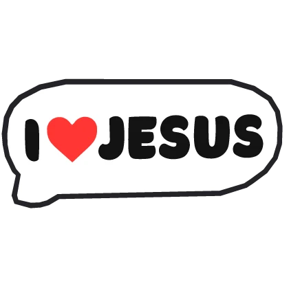 3D Effect - Jesus Speech Bubble