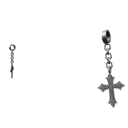 Silver Cross Earrings