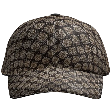 balenciaga x gucci beige monogram cap